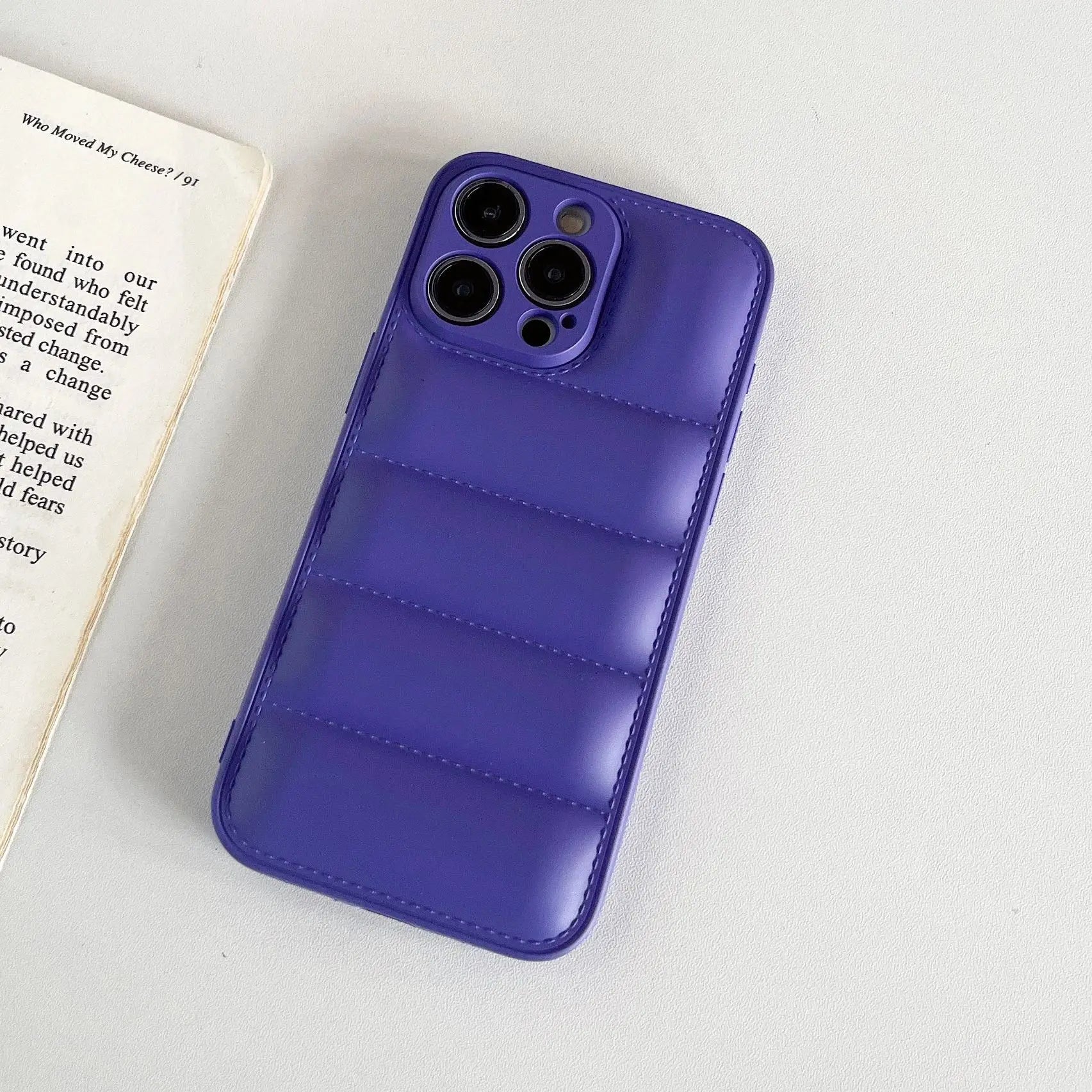 Puffer Silicone iPhone case - Soft Shockproof Trendy Cushion Cover