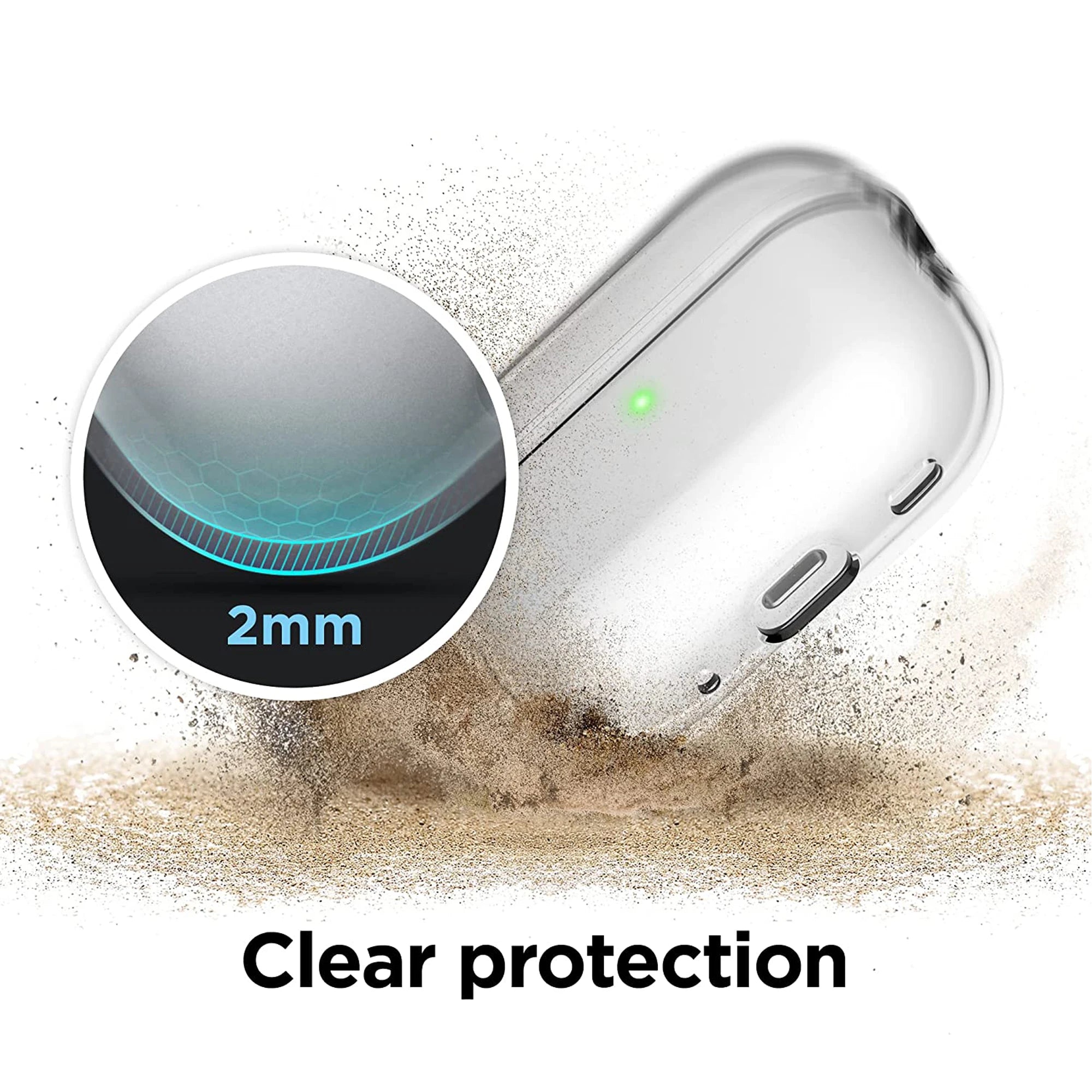Transparent Protective lanyard Case Cover For Airpods Pro 2