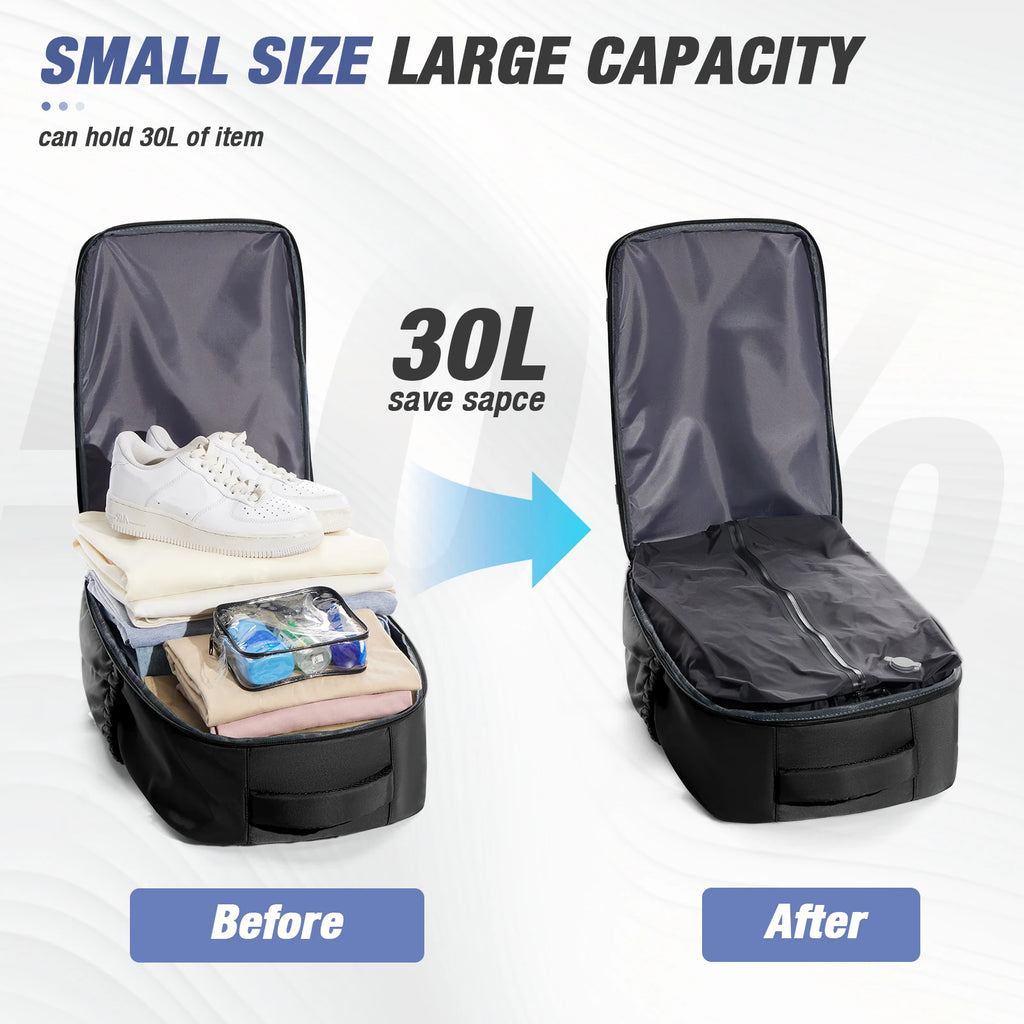 Vacuum Compression Backpack, Ryanair 40x30x20 Cabin Bag