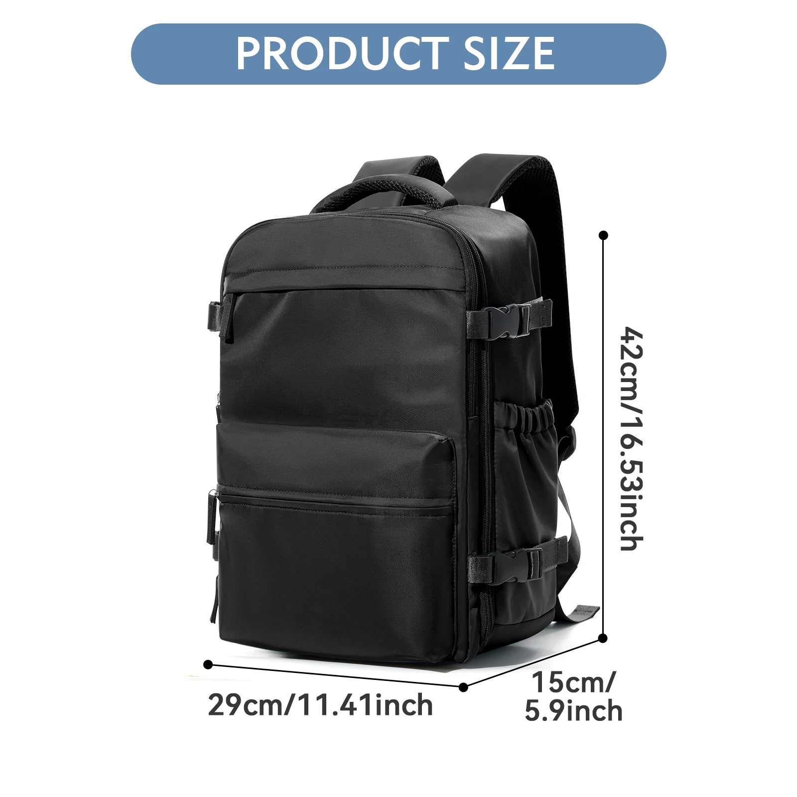Vacuum Backpack Travel Bag for Men Large Capacity Backpack Business Laptop