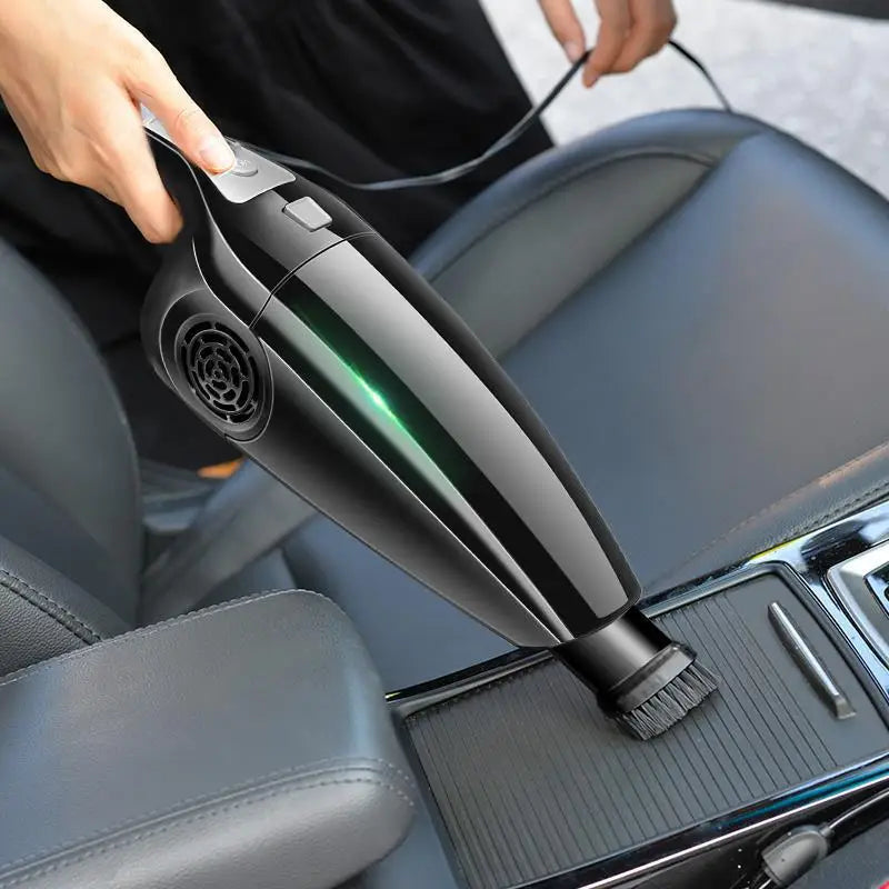 Portable Car Vacuum Cleaner 120W High Power – Wet & Dry Handheld Vacuum | Deep Cleaning Anywhere