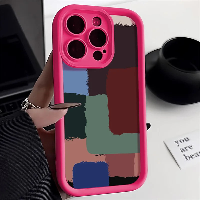 Cute Flower Phone Case For iPhone 13 Case iPhone 15 16 11 14 12 17 Pro Max 8 7 Plus XR SE Soft Matte Shockproof Silicone Cover
