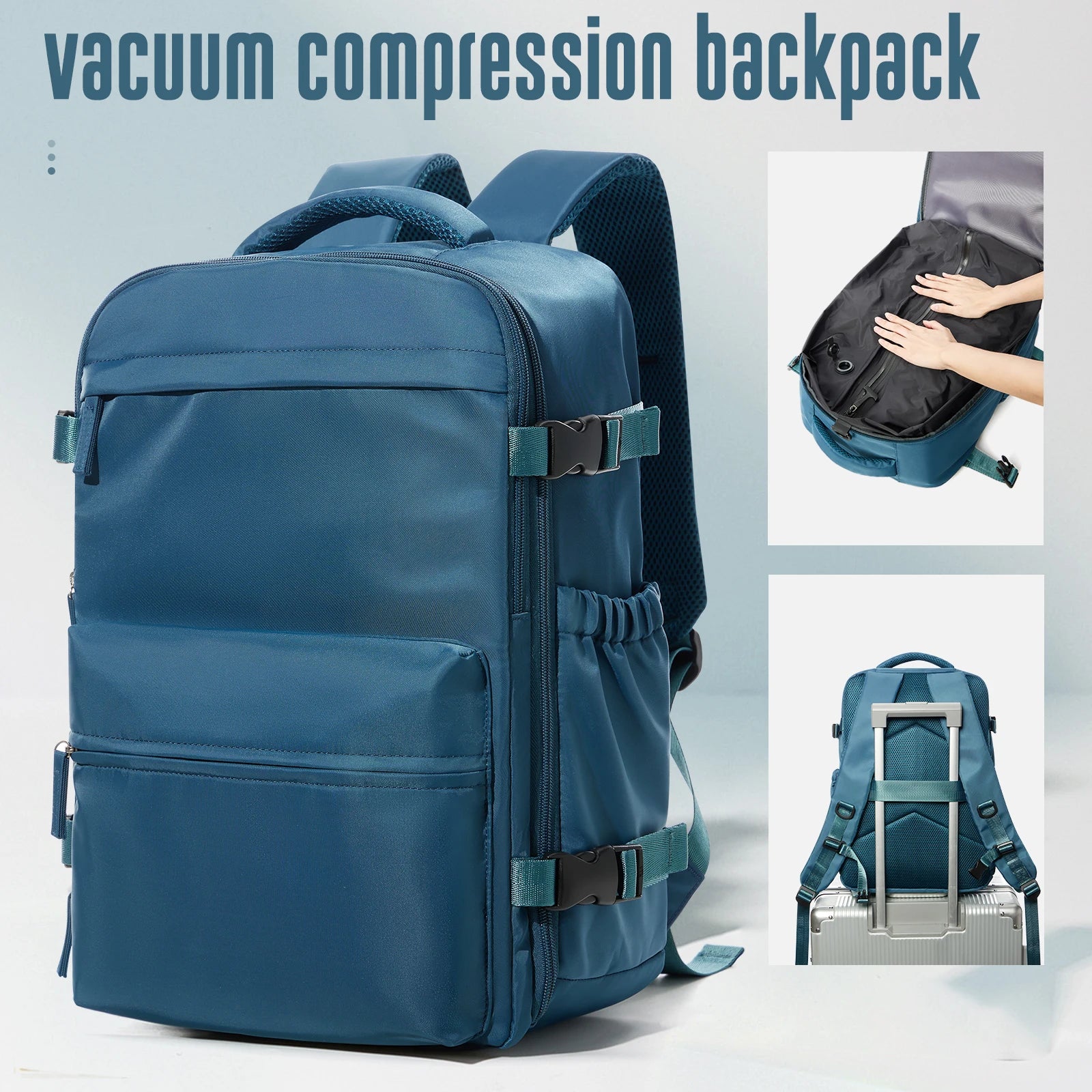 Vacuum Backpack Travel Bag for Men Large Capacity Backpack Business Laptop