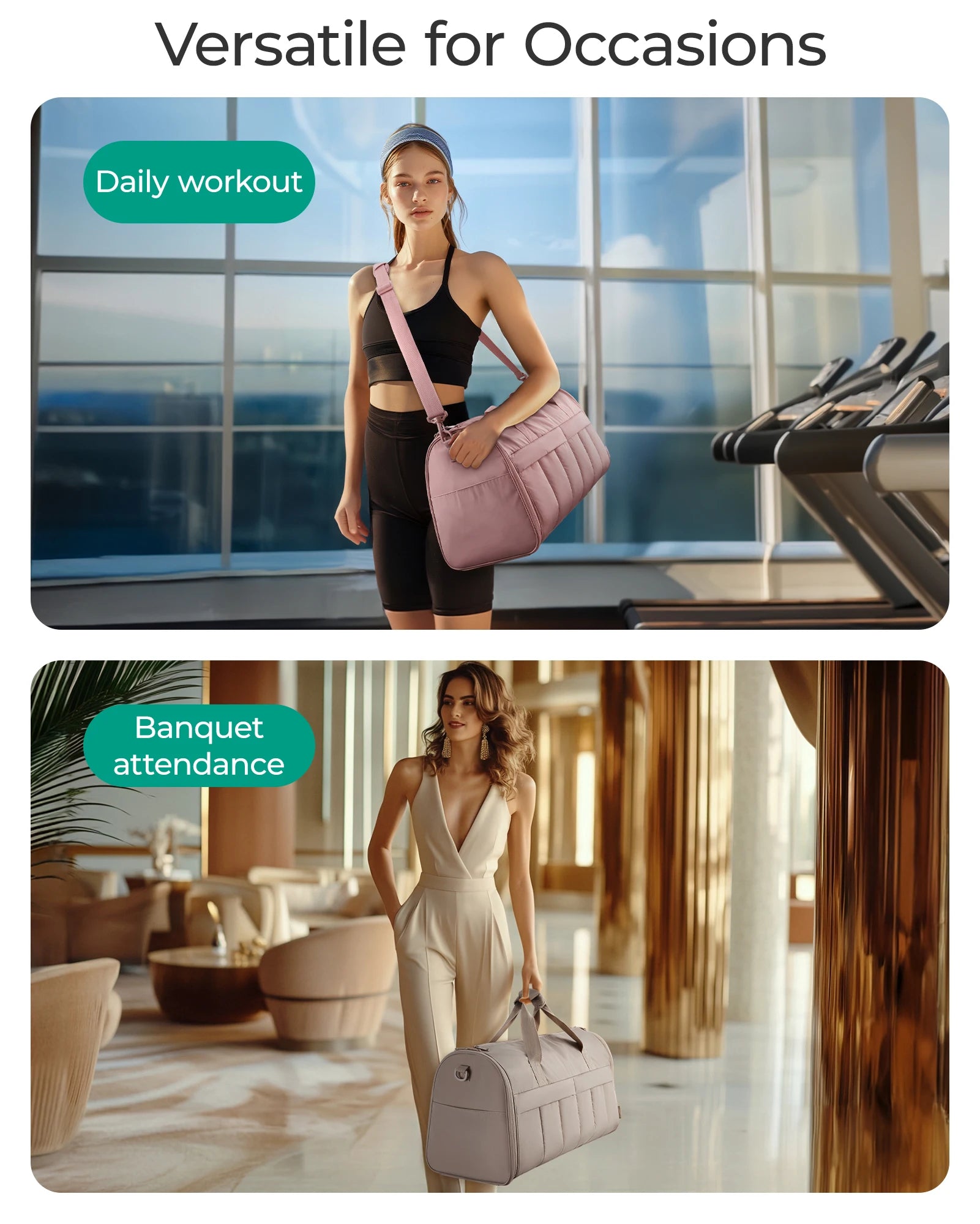 2 in 1  Travel Garment  Bag -Wrinkle - free Carry - On with Shoe Comparttrament