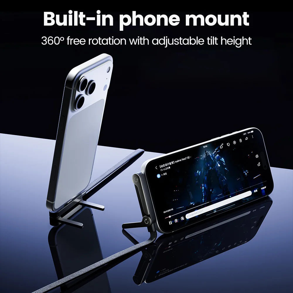 2-in-1 Fast Charging cable & Foldeable Phone Holder