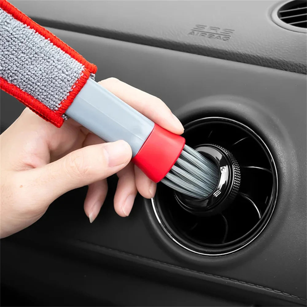 2 - in - 1 Car Vent Cleaner Brush - Remove Dust in Seconds