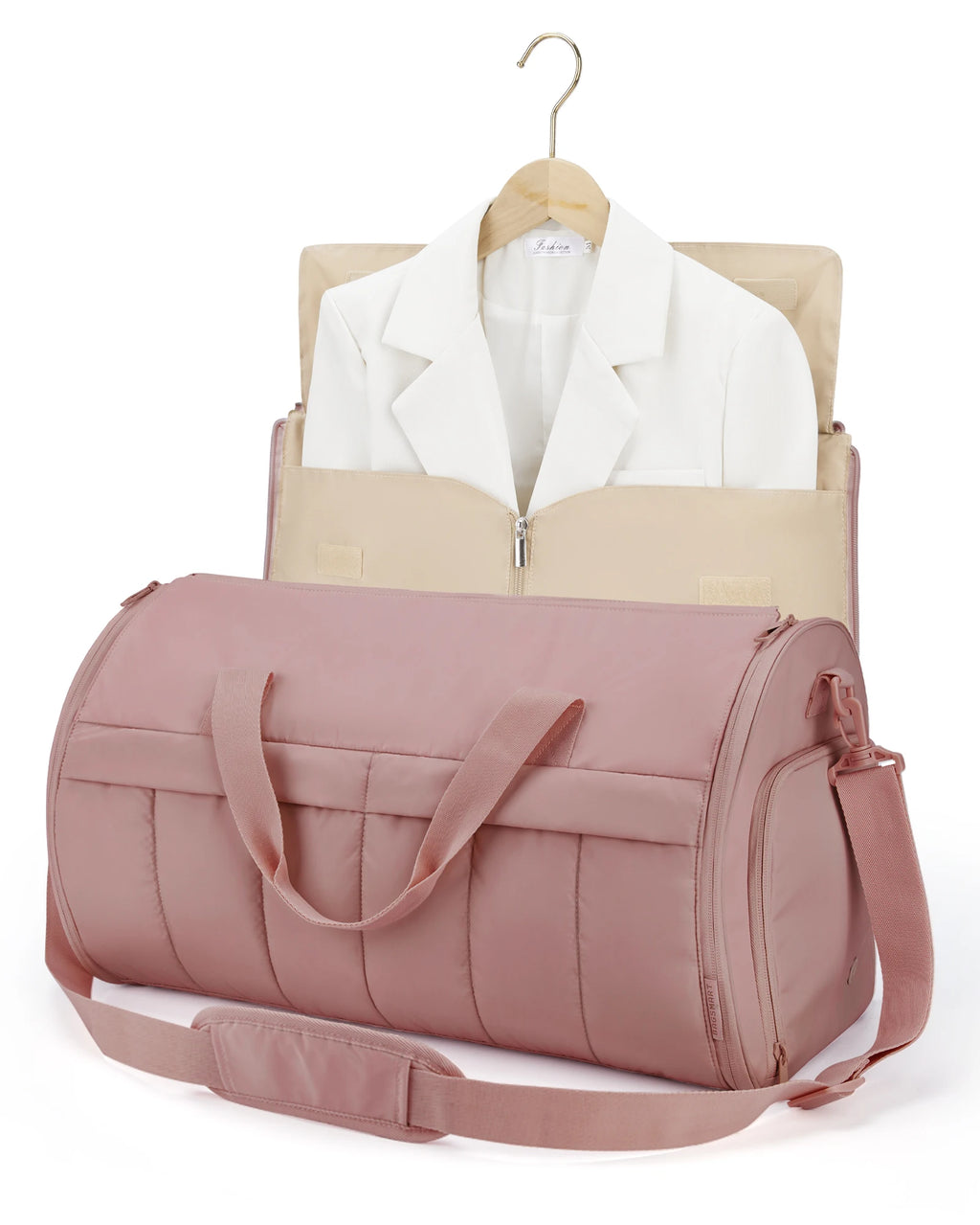 2 in 1  Travel Garment  Bag -Wrinkle - free Carry - On with Shoe Comparttrament