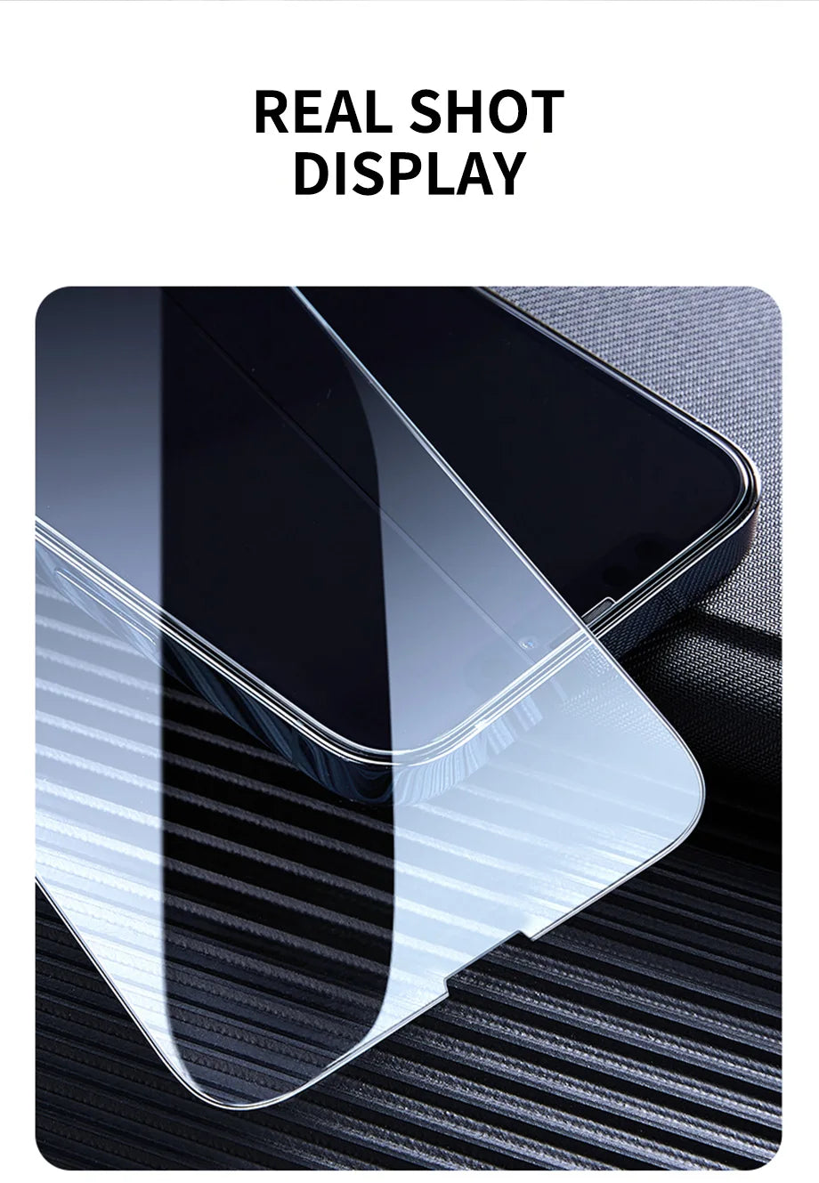 12D Full coverage tempered glass screen protector-anti-scratch & bubble-free (3Pcs)
