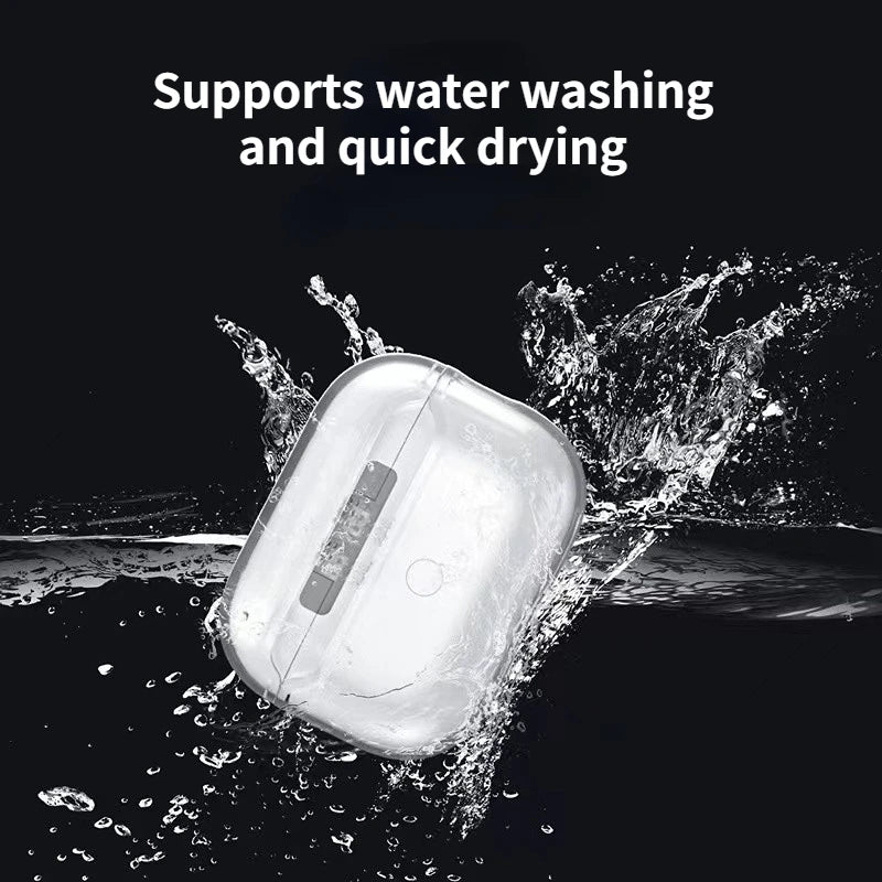 Crystal Clear AirPods Pro 2 Protective Case with Lanyard | Shockproof TPU Cover