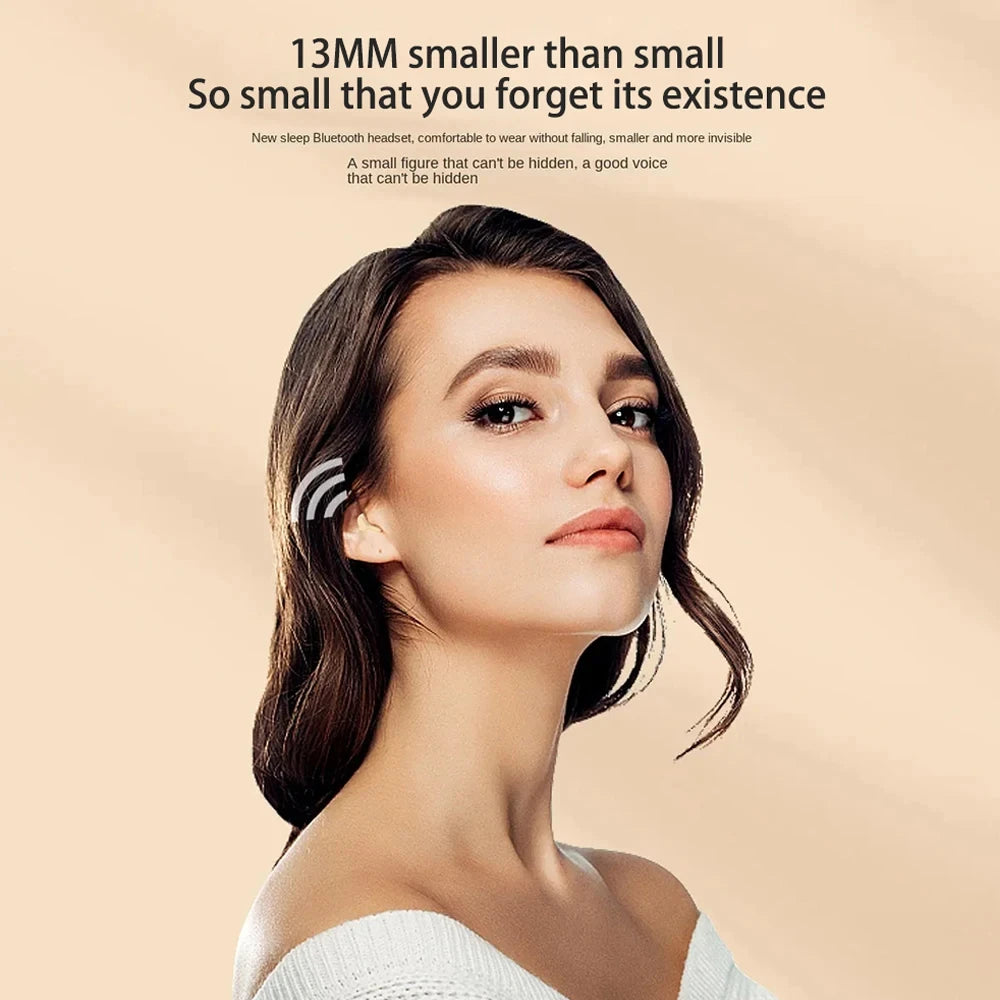 Invisible Mini Bluetooth Earbuds Noise Reduction