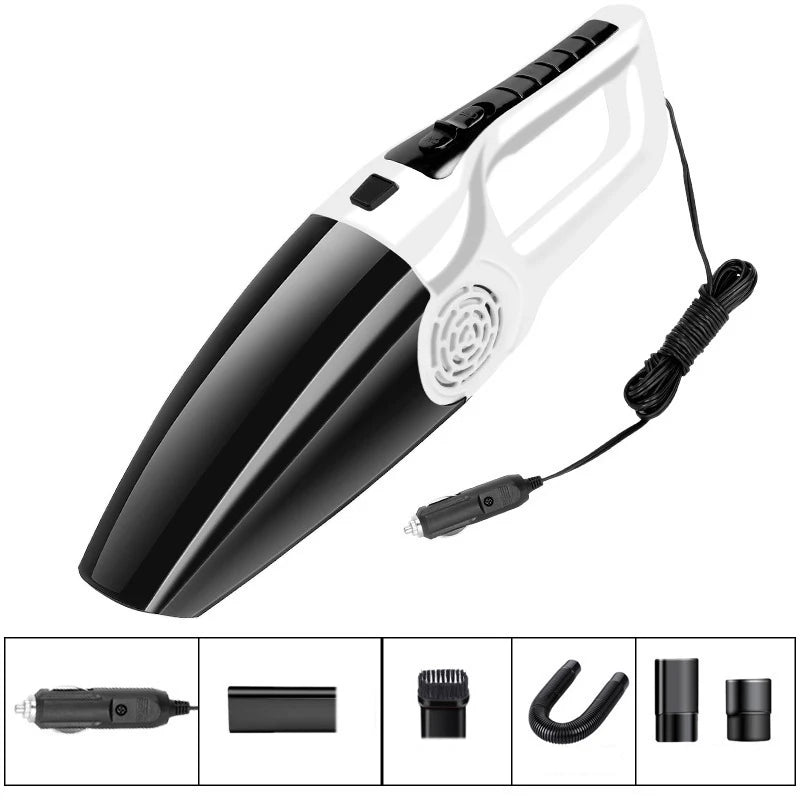 Portable Car Vacuum Cleaner 120W High Power – Wet & Dry Handheld Vacuum | Deep Cleaning Anywhere