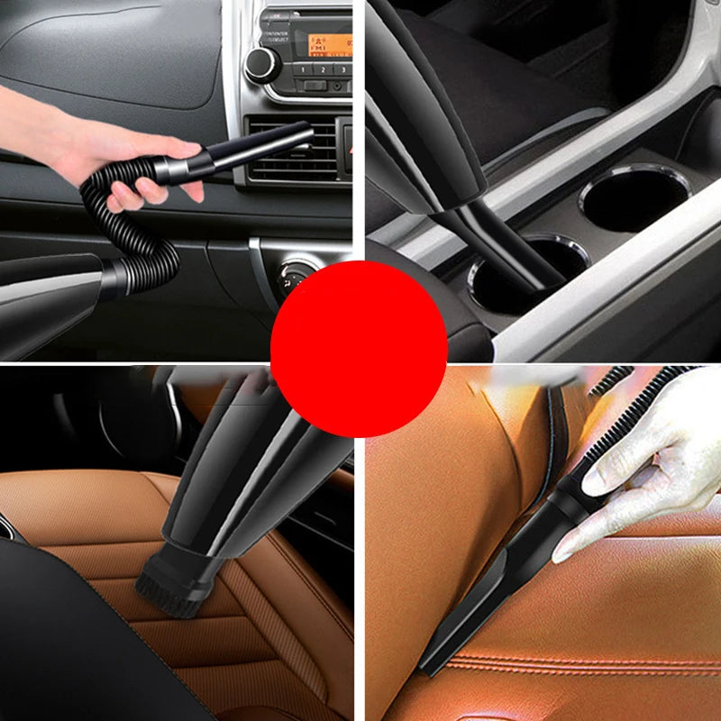 Portable Car Vacuum Cleaner 120W High Power – Wet & Dry Handheld Vacuum | Deep Cleaning Anywhere