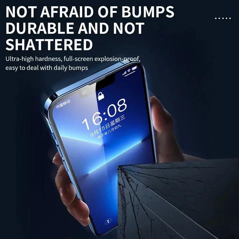 12D Full coverage tempered glass screen protector-anti-scratch & bubble-free (3Pcs)