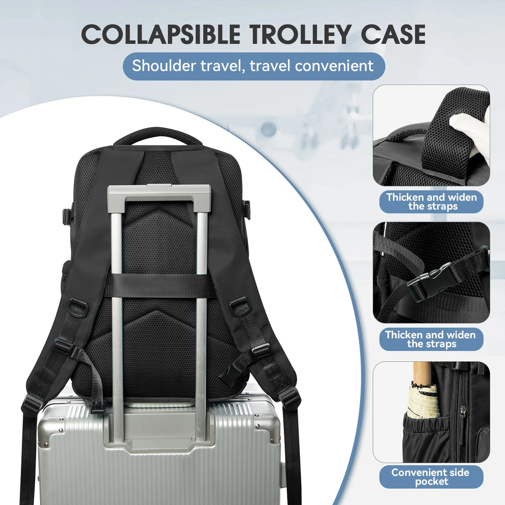 Vacuum Backpack Travel Bag for Men Large Capacity Backpack Business Laptop