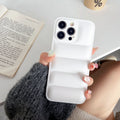Puffer Silicone iPhone case - Soft Shockproof Trendy Cushion Cover