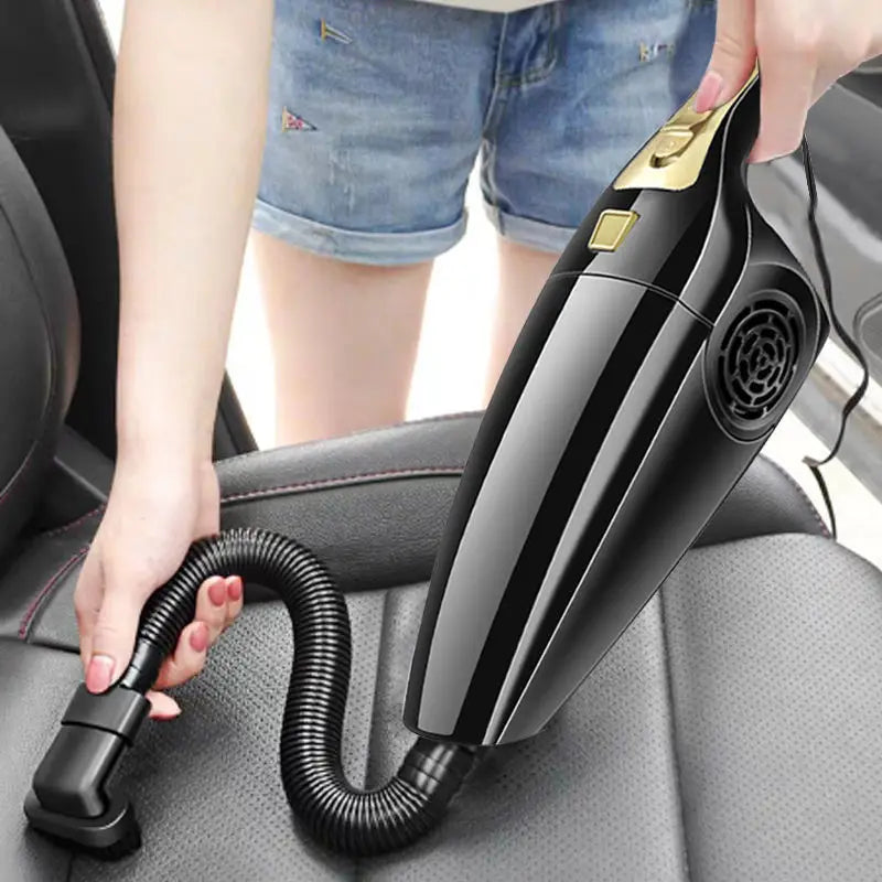 Portable Car Vacuum Cleaner 120W High Power – Wet & Dry Handheld Vacuum | Deep Cleaning Anywhere