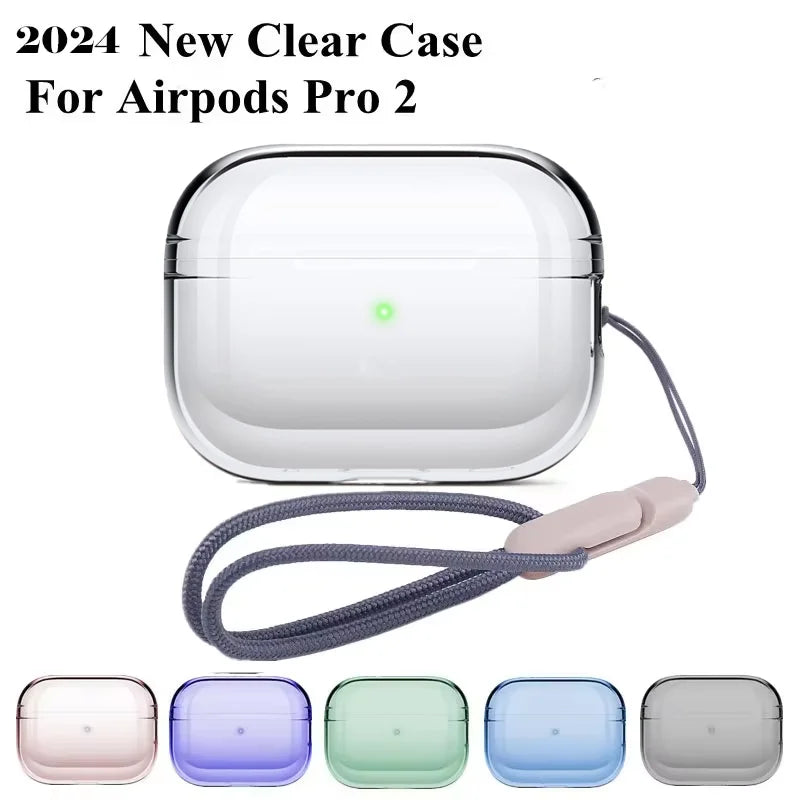Transparent Protective lanyard Case Cover For Airpods Pro 2